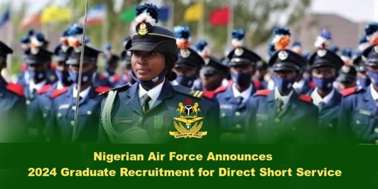 Nigerian Air Force Announces 2024 Graduate Recruitment for Direct Short Service